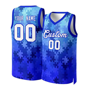 Maillot de basket-ball unisexe en gros, maillot de basket-ball uniforme jeunesse maillot de sublimation réversible - Product Image 3
