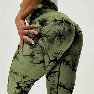 Sublimación personalizada Cintura media Ladies Yoga Mejor logotipo personalizado Impreso Transpirable Legging Patrón sólido OEM disponible - Product Image 3