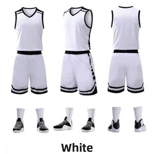 Ensemble d'uniformes de basket-ball d'été Compétition Entraînement Tenue d'équipe Adulte Grande taille Veste de sport de course Numéro imprimé - Product Image 5