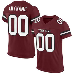 Maillot de football américain de qualité supérieure, léger, respirant, personnalisé, à séchage rapide, manches courtes, grande taille pour équipe adulte - Product Image 2