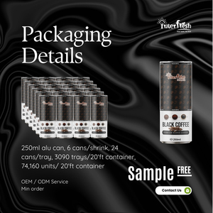 Café Helado Negro (Enlatado) Empaque Alto en Vitaminas y Minerales Descafeinado Bebidas de Café de Sabor Dulce con Contenido de Leche - Product Image 6