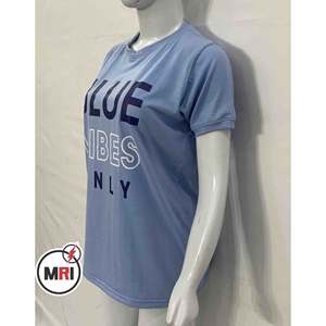 <b>Women's</b> Breathable Pima Cotton Oversized T Shirt Half Sleeve Printed Short Sleeves XL Size for Summer Hot <b>Weather</b> - Product Image 4