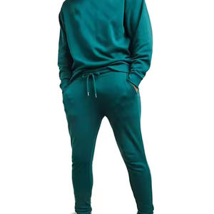 Conjunto de chándales de Jersey unisex personalizados, sudaderas con capucha de lana de algodón 100%, chándal liso para hombre, chándal estampado de talla grande - Product Image 6