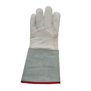 Guantes de soldadura de piel de vaca de alta calidad Guantes de protección de soldadura resistentes al calor duraderos Guantes DE SEGURIDAD anticortes - Product Image 5