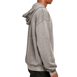 Sweat-shirts à capuche pour hommes de luxe, lavage à l'acide, imprimés personnalisés, streetwear, sweat-shirt en coton, sweat-shirts oversize pour hommes - Product Image 2