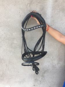 CHEVAL BRIDLE DELUXE ANATOMIQUE EN CUIR ÉLEVÉ Meilleure nouvelle bride anatomique Cheval anatomique bride en cuir Design anatomique - Product Image 2