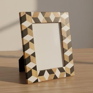 Handcrafted for Wood Resin <b>Photo</b> <b>Frame</b> Modern Home Decor Rustic Wall Table Display <b>Gift</b> <b>Wedding</b> Anniversary Office Bedroom - Product Image 6