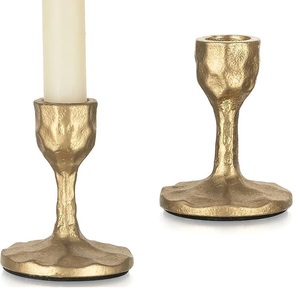 Support de bougie en laiton et aluminium authentique fait à la main, finition haut de gamme, style moderne, porte-bougie, décoration d'intérieur haut de gamme - Product Image 6