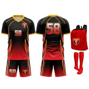 Camisetas de Fútbol Personalizadas Cómodas, Transpirables y Elásticas, Uniformes de Fútbol para Hombre, de Manga Corta, para Entrenamiento y Competición - Product Image 3