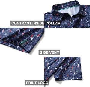 Polos informales de alta calidad OEM a precio de fábrica para hombre, Polo bordado transpirable de secado rápido a granel para Polo personalizado - Product Image 4