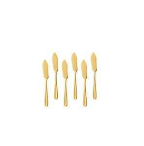 Ensemble de couteaux à beurre en laiton de haute qualité, accessoire de mariage de cuisine avec ananas or brillant poignée polie en acier inoxydable à vendre - Product Image 4