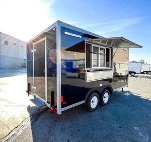 Camión de comida móvil de nuevo diseño asequible 2022 listo para entrega en todo el mundo remolque de carrito de café con equipo completo a la venta - Product Image 3