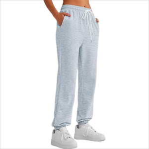 PRO ENTERPRISES <b>Women's</b> 100% Cotton Skinny Fit Winter Streetwear Sweatpants Joggers <b>Lounge</b> <b>Pants</b> Pockets Drawstring Anti-Pilling - Product Image 3