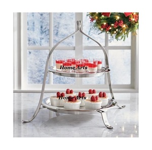 Soporte de pastel de acero inoxidable de nuevo diseño Soporte de aperitivos de postre de forma redonda de calidad superior a precios asequibles - Product Image 5