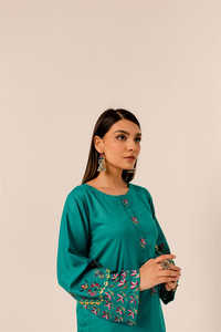 2025 venta al por mayor precio barato hecho a medida vestido casual para damas/Pakistán fabricante musulmán mujeres lana/khaddar vestido - Product Image 6