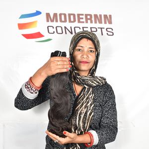 100% Bundles Bodywave à double trame non traités Extensions de cheveux humains indiens crus vierges Vague naturelle Aucun traitement chimique - Product Image 4