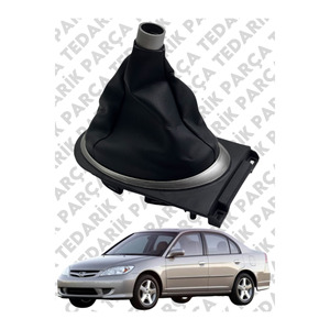 Funda de Piel para Palanca de Cambios Compatible con HONDA CIVIC, Modelos 2002-2006 - Product Image 1