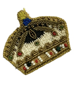 Badges brodés personnalisés de luxe en gros, tissu feutre, paillettes, 3D, sans nickel, OEM, écussons de marque pour vêtements - Product Image 5