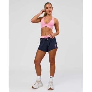 Shorts Deportivos de Cintura Alta para Mujer - Accelerate 3 Future Navy Varsity Print - Product Image 2