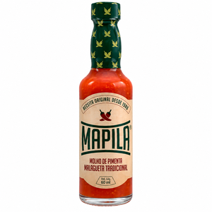 Salsa de Pimiento Picante Brasileña Mapila 60 ml, Malagueta Tradicional y Carolina Reaper Ahumada Naturalmente, 5000 a 25000 SHU, Botella de Vidrio - Product Image 3