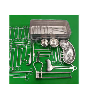 Ensemble d'instruments pour césarienne avec outils en acier antirouille et porte-aiguille ergonomique Ensemble complet d'instruments pour césarienne - Product Image 2