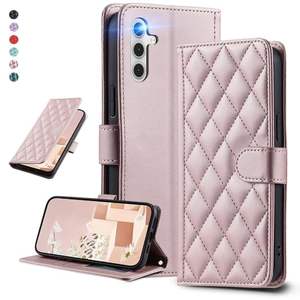 Funda de Teléfono Tipo Cartera con Cierre y Diseño de Diamantes para Samsung Galaxy Z Fold6 - Product Image 1