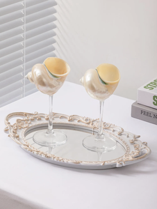 แก้วรูปเปลือกหอยที่เหมาะสำหรับการจัดแสดงเครื่องดื่มที่ให้บริการและการจัดแต่งโต๊ะในบ้านที่หรูหรา - Product Image 4