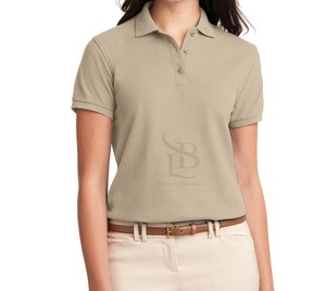 Polos de algodón ajustados para mujer, ropa de Golf, camisas de Golf en blanco, camisa deportiva para mujer con logotipo personalizado, venta al por mayor - Product Image 1