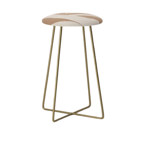 Modern Furniture Wooden Top Best Style Balcony Living Room <b>Black</b> Metal <b>Stool</b> Drawing Room Furniture <b>Bar</b> <b>Stool</b> - Product Image 5