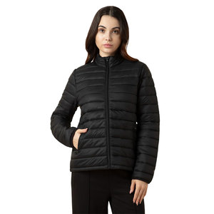 Veste matelassée pour femme en nylon respirant, couleur personnalisée, coupe-vent, vêtements d'hiver tendance - Product Image 1
