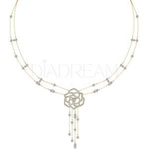 สร้อยคอเงินแท้ 925 ดีไซน์เนอร์ ประดับเพชรทรงเหลี่ยมเจียระไนแบบ Brilliant Cut เพชรเลี้ยงในห้องปฏิบัติการ รับรองโดย IGI ของขวัญสุดพิเศษ ดีไซน์ไม่ซ้ำใคร - Product Image 3