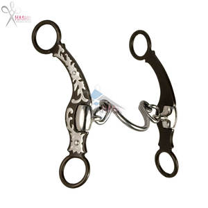 บิตม้าแบบโซ่ลายดอกไม้ ทนทาน 1 ชิ้น ทำจากสแตนเลส สีและขนาดตามสั่ง ใช้ซ้ำได้ สำหรับกีฬาขี่ม้า HASHIR - Product Image 2