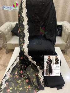 ชุดอินเดียผ้าฝ้าย cambric ที่สวยงามด้วยการปักลายทำงาน salwar kameez กับ dupatta แฟชั่นผู้หญิงผู้ผลิตจากอินเดีย - Product Image 3