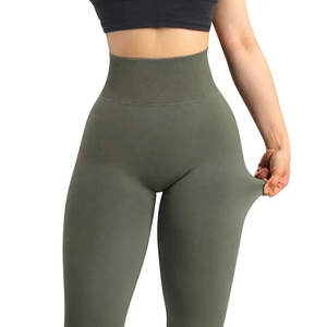 Pantalon legging pour dames Couleur unie sans couture Fitness Leggings pour femmes Pantalon de yoga Collants pour femmes Leggings pour femmes - Product Image 3