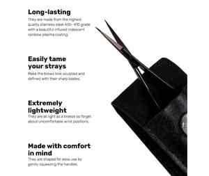 Kit de aseo de cejas de precisión con tijera para cejas y pinzas para cejas La mejor herramienta para recortar y dar forma a las cejas rebeldes Muestra gratis - Product Image 5