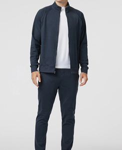 Veste décontractée pour homme de haute qualité, style bomber, avec fermeture éclair sur le devant et poignets et bas de manches côtelés. - Product Image 4