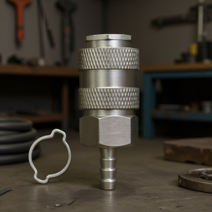 Raccord rapide pour compresseur Stanley F avec support de tuyau pour tuyaux de 6 à 11 mm, accessoire pour outils pneumatiques, modèle 156426XSTN - Product Image 3