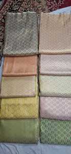 Art Silk Brocade Jacquard Fabric with Floral Weave for Blouses Dresses Traditional Outfits <b>Curtains</b> and Upholstery - Product Image 2