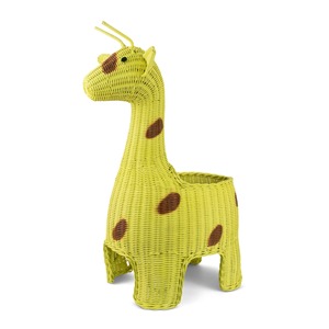 Cestas de juguetes de ratán de colores, cestas de almacenamiento de ropa de bebé con forma de jirafa para habitaciones infantiles y guarderías - Product Image 1