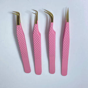 Pince à épiler anti-magnétique en acier inoxydable lisse de 10 mm pour extensions de cils en éventail et isolation - Product Image 2