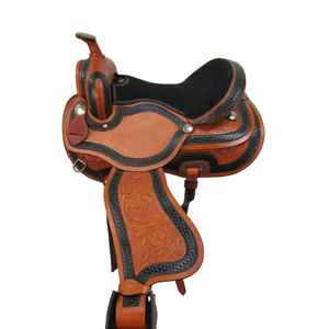 Selle de cheval en cuir véritable de qualité supérieure |   Plusieurs tailles de sièges disponibles |   Équipement d'équitation artisanal pour l'entraînement et les spectacles - Product Image 2