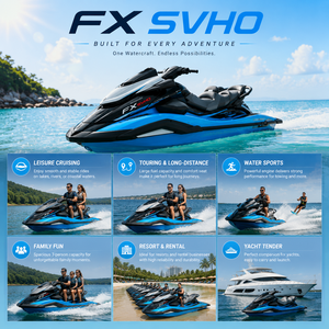 <span class=keywords><strong>Jet</strong></span> <span class=keywords><strong>ski</strong></span> haute performance FX SVHO suralimenté, PWC de luxe 3 places pour loisirs, tourisme et sports nautiques - Product Image 2