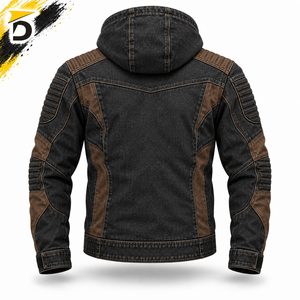 Sweat-shirt en jean Kevlar avec construction en denim durable et détails en tissu renforcé, coupe décontractée moderne et confortable - Product Image 3