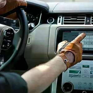 Gants de conduite unisexes en cuir d'agneau véritable rouge classique de dernière génération, doux, respirants et confortables, de haute qualité - Product Image 3