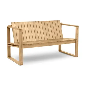 High Grade Teak Wood Two Seater Sofa Outdoor Patio Furniture -Pricilia