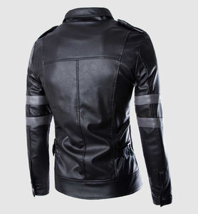 Vestes en cuir décontractées pour hommes en gros 2026, manteau en cuir personnalisé, veste d'hiver, meilleure qualité, devant droit, imperméable, coupe-vent - Product Image 5