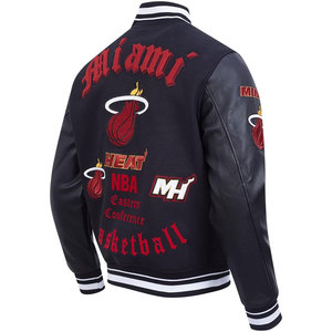 เสื้อแจ็คเก็ตวาร์ซิตี้คุณภาพสูง กันลม ระบายอากาศได้ดี สำหรับฤดูหนาว ปักโลโก้ตามสั่ง ดีไซน์แบบยูนิเซ็กซ์ ทรงเบสบอล คอตั้ง ปักลายด้านหน้า - Product Image 5