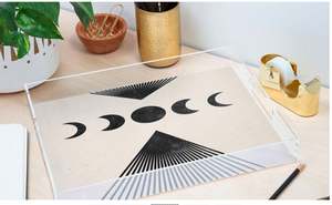 Plateau en acrylique rectangulaire de qualité exclusive Design clair et élégant Idéal pour le service des aliments à la maison et au restaurant - Product Image 3