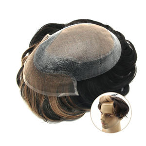 Toupet de qualité supérieure pour hommes, taille personnalisée, haute qualité, vrais cheveux humains naturels, exportation de dentelle du Bangladesh - Product Image 1
