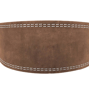 Ceinture de musculation unisexe en cuir véritable avec logo personnalisé, équipement d'haltérophilie respirant - Product Image 5